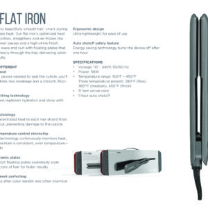 New Cortex Pro ProFlat Iron description and specs to lead readers to purchase the new straightener using the button below.